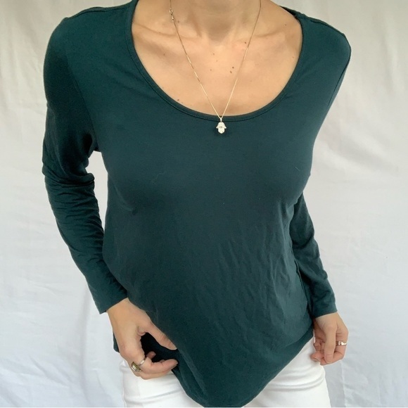 Soma green crew neck blouse long sleeves Size S - Picture 9 of 15